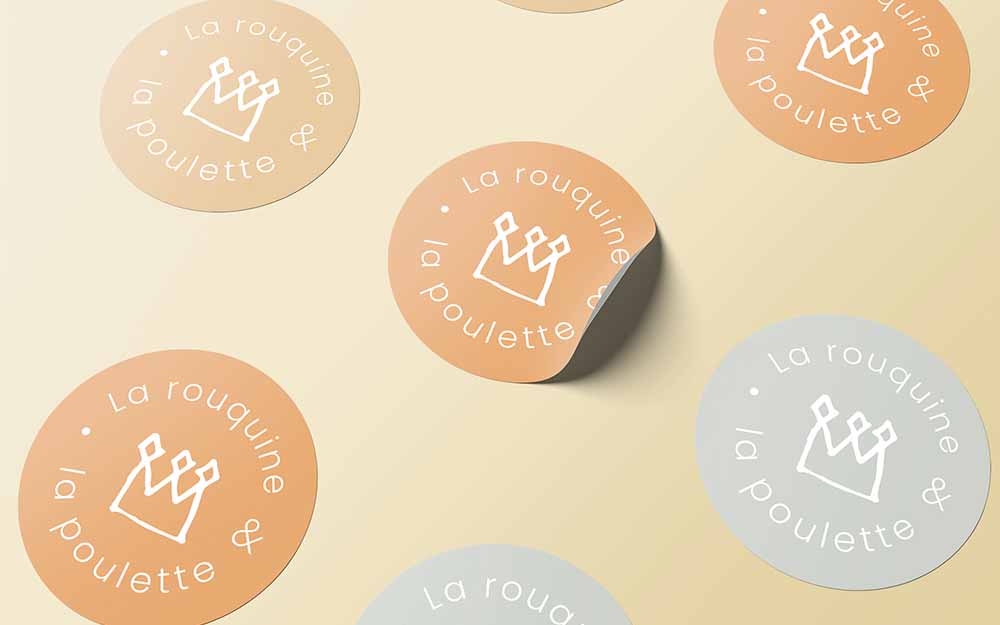 La rouquine et la poulette - Logo site web - Agence Clik et pixel